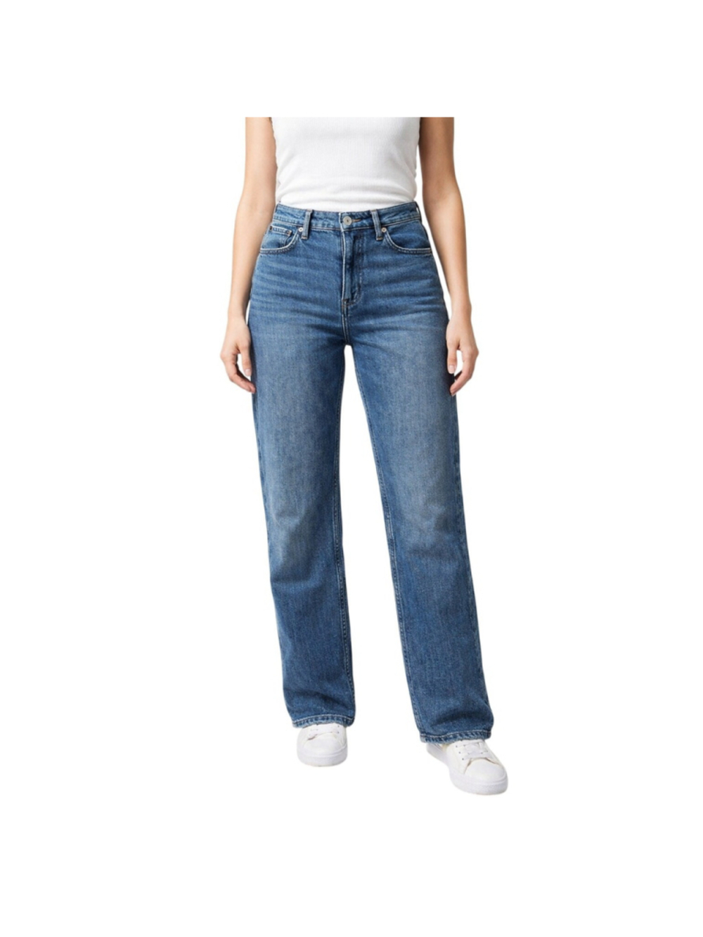 Everlane Boyfriend Straight Leg Organic Cotton Blue Jeans 27
